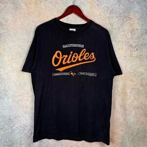 VTG Baltimore Orioles MLB T Shirt Mens Sz L Black 2005 Baseball American League